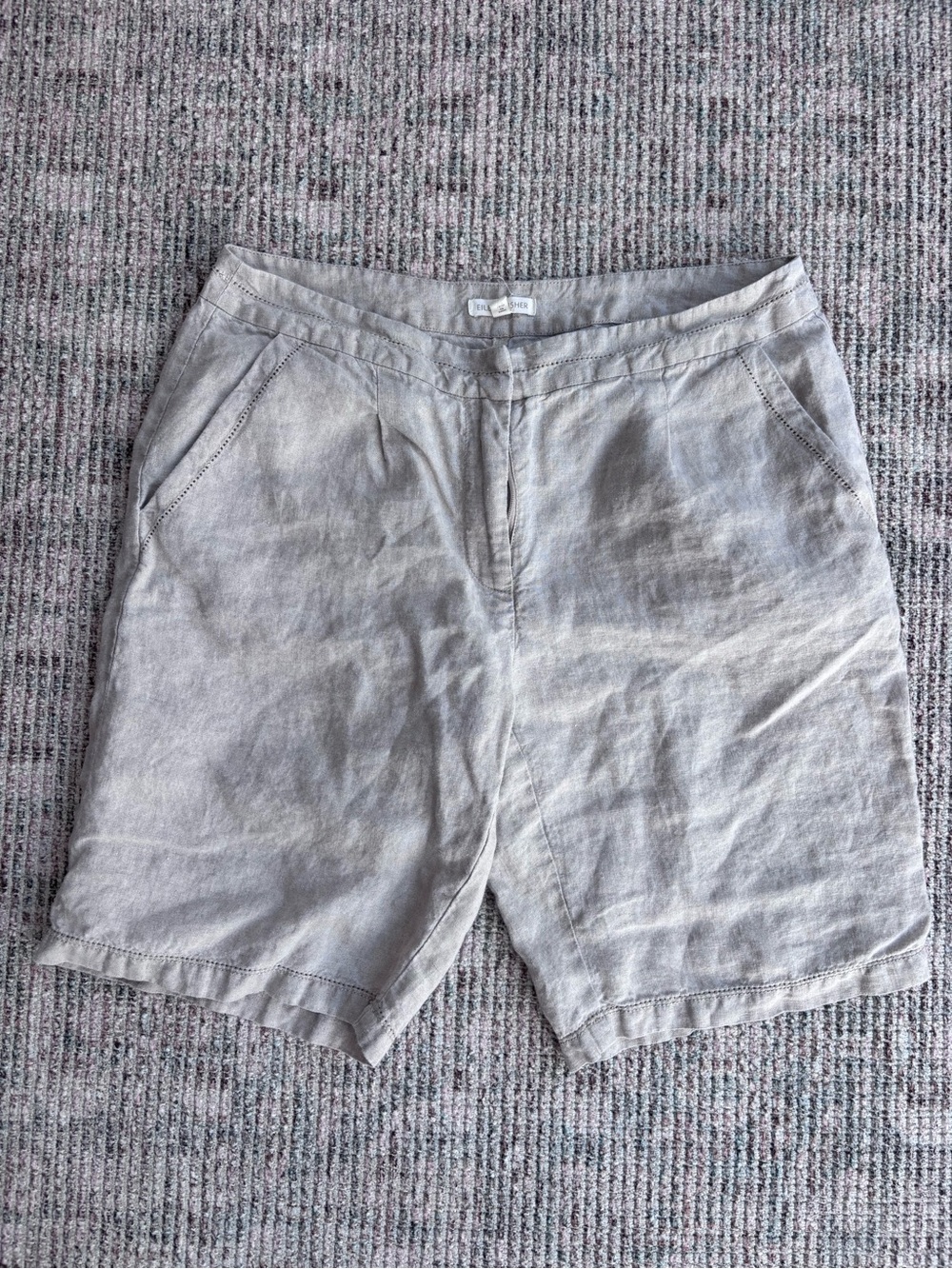 Eileen Fisher 100% Organic Linen Shorts